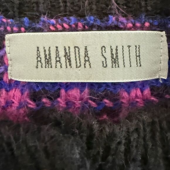 Vintage Amanda Smith Classic Mohair Blend Cardigan L - Picture 5 of 7